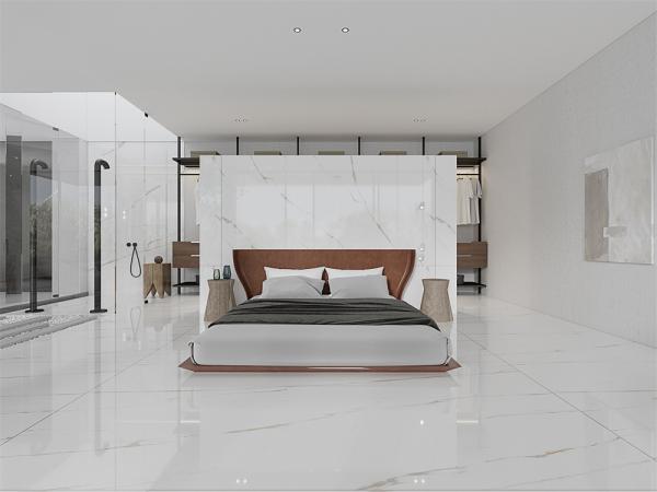 Acid-Resistance Vintage 1420x2700mm Interior Floor Polished Porcelain Sintered