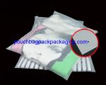 Slide zipper reusable CPE / PPE bag for wet bikini / underwear