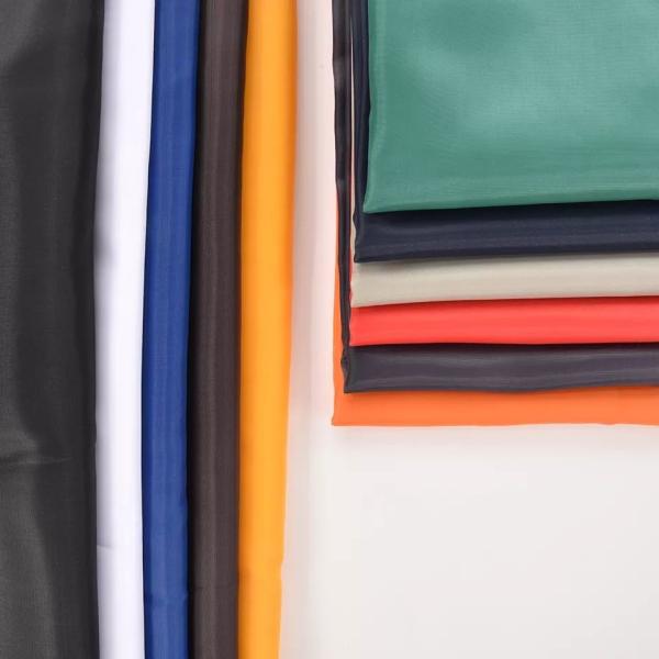 Nylon Polyester Solid Fabric 20-30 Cfm Air Permeability 150D/144F Shrinkage 3-5%