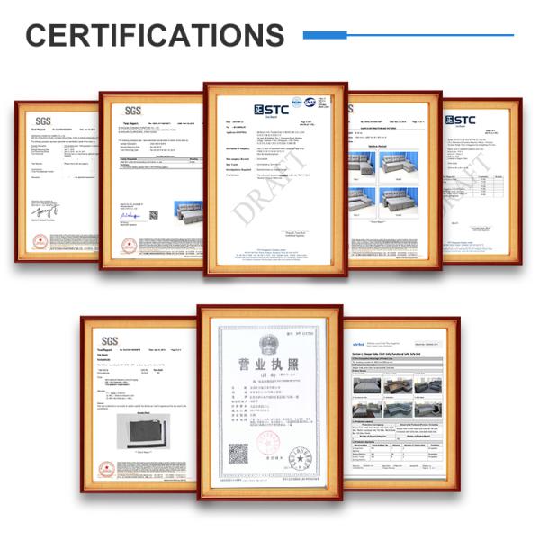 Durable Breathable Velvet Modular Sofa , Anti Scratch Sofa Bed With Chaise