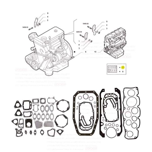 100% Test Auto Parts Full Gasket Kit for IVECO Daily Engine 99477116 S36266-00
