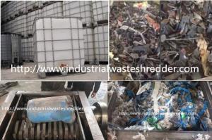 Wholesale IBC Drum Metal Shredder Machine , High Torque Shearing Scrap Metal Shredder from china suppliers