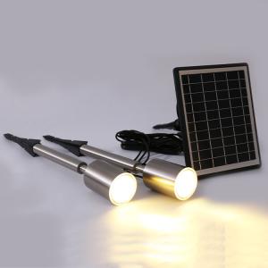 Wholesale 1W Solar LED Outdoor Spotlights Stainless Steel Lamp 3000K With Condenser Lens from china suppliers