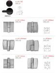 Mall Metal Bathroom Accessories HPL Type Cubicle Partition Accessories
