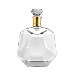 Wholesale Whisky Vodka Brandy Hot Stamping Glass Bottle Customized 500ml 750ml Surface Handling from china suppliers