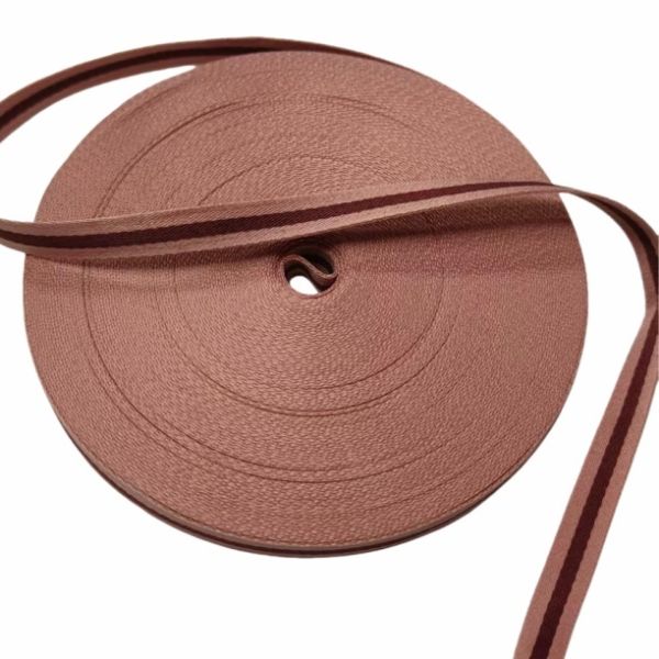 1cm Striped Polyester Tape Colored 100% Polyester Material Oeko Tex Certificated Webbing