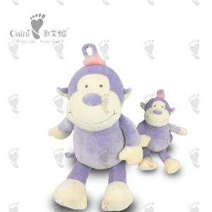 Wholesale Whimsical Cartoon Stuffed Animals 56 X 37cm Purple Plush Monkey Toy from china suppliers