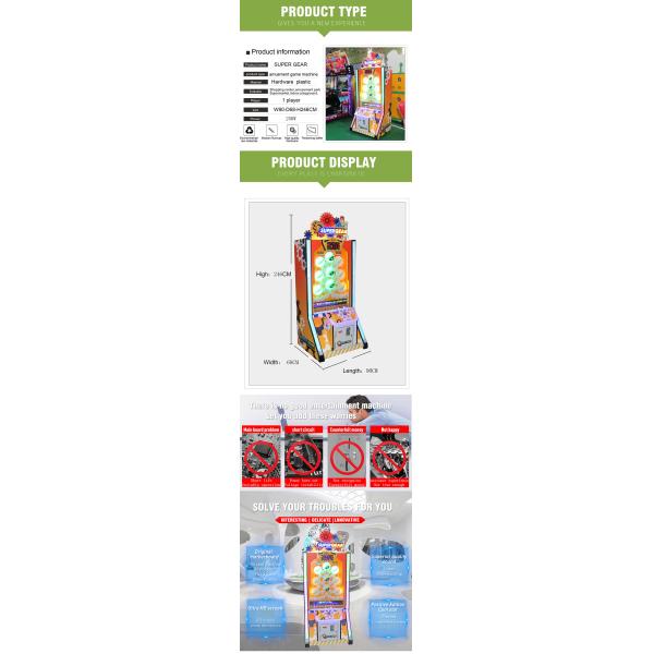 Gear And Pinball Amusement Arcade Prize Machine Games English / Chinese Version