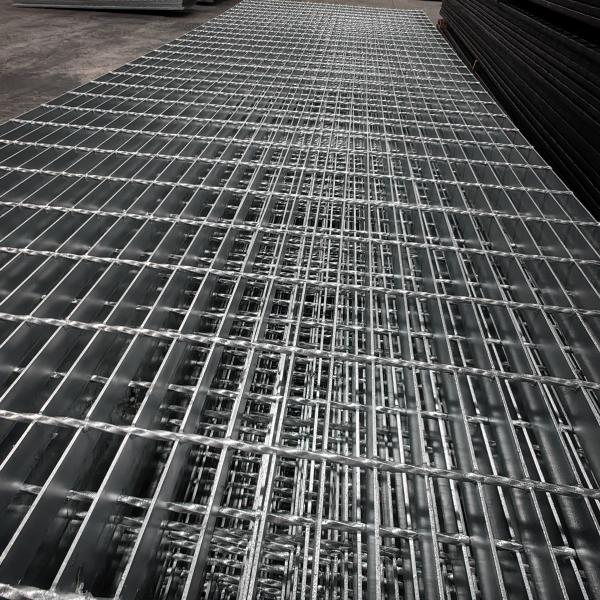 YB/T4001.1-2007 Bright Stainless Steel Industrial Grating With Machine Pressure
