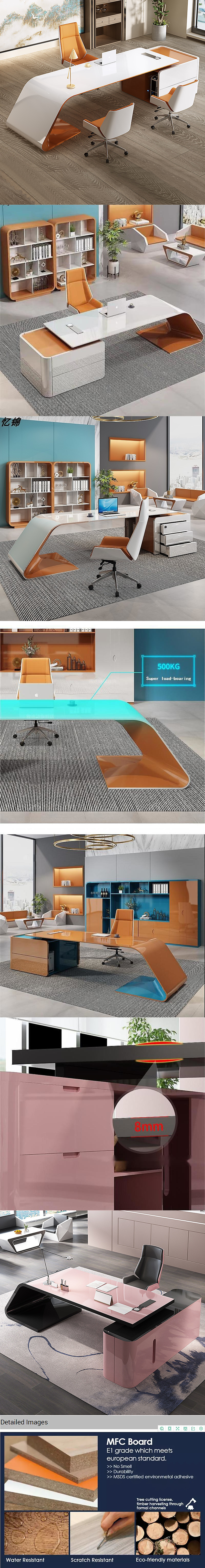 Modular Office Desk Business Writing Desk for Executive Table Office Furniture Sets