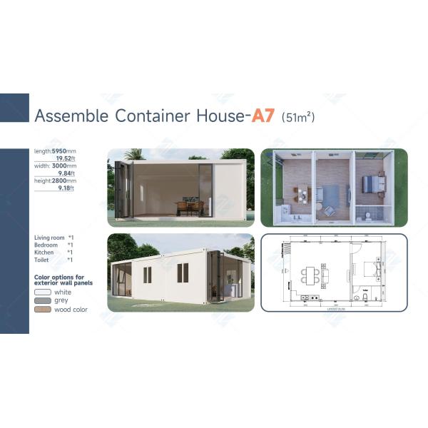 Prefabricated Fast Assembly Container Office 20 Ft Flat Pack Containers