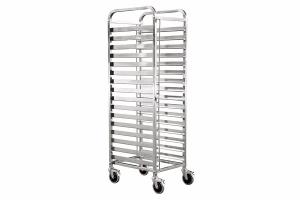 Wholesale RK Bakeware China Foodservice NSF 15 Tiers MIWI Oven Stainless Steel Baking Tray Trolley from china suppliers
