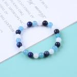 Clear Quartz / Sodalite / Blue Chalcedony 8mm Positive Energy Crystal Bead
