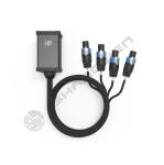 4 Channel 4 Pin Female Connector Electrical Glass Reinforced OEM OFC Loud