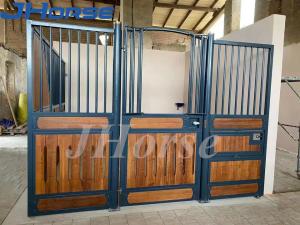 Wholesale Fast Dispatch European Building Equestrian Stalls Steel Horse Stables corrosion proof from china suppliers