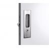Satin Nickel Metal Sliding Door Locks With Key , 35 - 70mm Door thickness for sale