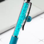 Cute Crystal Pen Diamond Ballpoint Pens Stationery Ballpen 2 In 1 Crystal Stylus