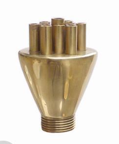 1" dN25 Brass Concertrating Shooting Fountain Jet Nozzle Water Fountain Spray
