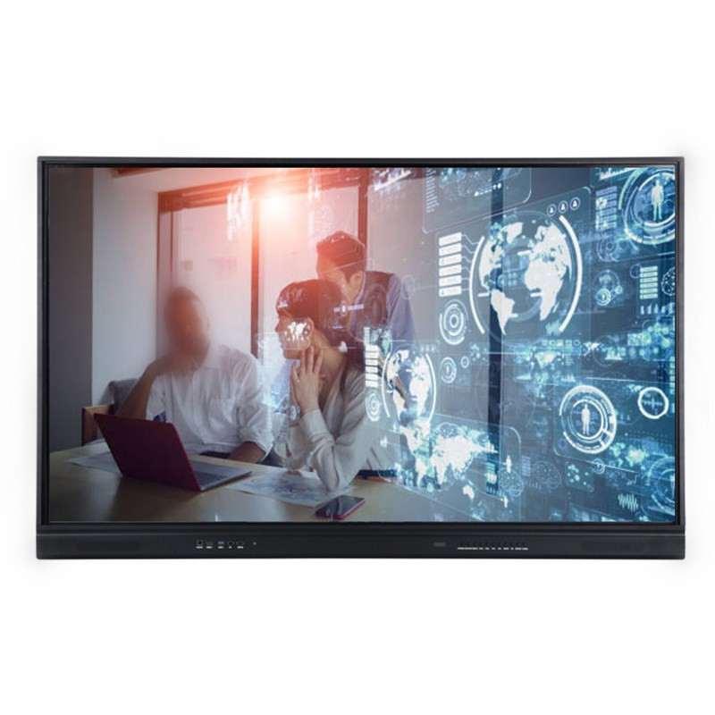 86 Inch Smart TV Monitors Interactive Whiteboard Flat Panel with All In One PC Touch Screen For School Office Showcase