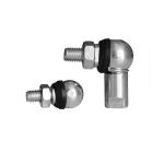 Silver or Yellow Zinc Plated Angle Ball Joint Rod End Bearing With Rubber Seals