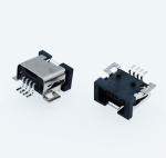 Waterproof 4 Pin Female SMT Micro USB Socket Connector