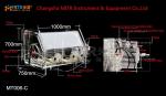 Small Vacuum Glove Box Water Oxygen Control Vacuum Sealing Testing Chamber