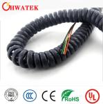 UL Coiled Spiral Industrial Flexible Cable Retractable