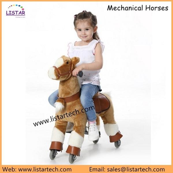 Cuddly Stuffed Horse Kids Toys, Toys Mechanical Riding Horse, Antique Toy Horse