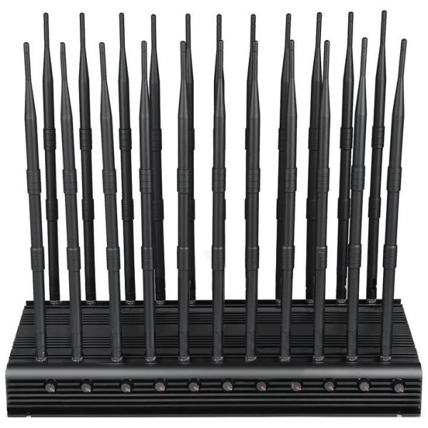 Indoor Remote Control Mobile Phone Signal Jammer Radius 40m 22 Omnidirectional Antennas
