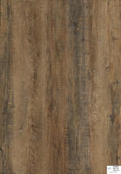 1830X230mm Fireproof Wood Grain Unilin Click SPC Vinyl Plank Flooring for School