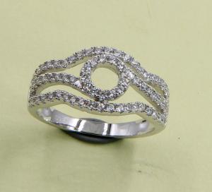 Wholesale Sterling Silver Rings Petite Prong Pave CZ Pear Heart Chevron Oval Round Evil Eye Sterling Silver Rose Ring Sterling from china suppliers