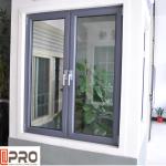 Customize Horizontal Double Casement Windows / Aluminium Frame Glass Window