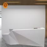 High Grade White Solid Surface Salon Hotel Reception Desks