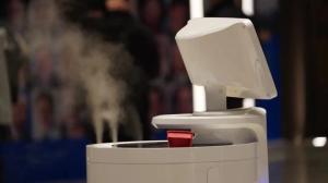 Wholesale Automatic UV and Spraying Disinfection AI Sterilizer Robot could OEM from china suppliers