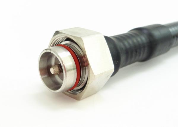 4.3-10 Male RF Coaxial Connector Straight Clamping Connectors 50Ω Impedance