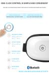 1200mAh Battery Capacity Eye Massager with 3 Massage Modes and Vibration