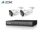 1080P 2CH IP CCTV Camera Kits Metal Bullet , 2 Channel 1080p Nvr Security System