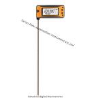 Highly accurate 316stainless steel long stem probe digital thermometer for