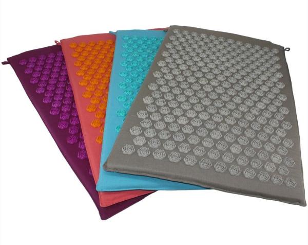 Aches Relief 100% Cotton Lotus Flower Acupressure Mat For Fibromyalgia Custom