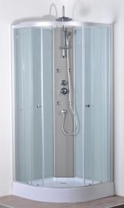 Wholesale Silver Profiles Replacement Curved Corner Shower Units Enclosed Shower Room from china suppliers