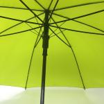 Windproof Black Compact Golf Parasol / Compact Golf Raincoat With Straight