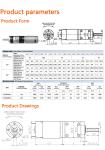 28mm Diameter DC Planetary Geared Motor DC12 24V Reverse Rotatable