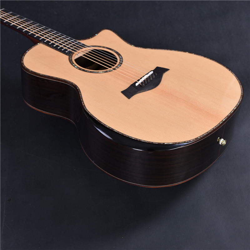 Solid spruce 914 acoustic Guitar 41 inch Real abalone Rosewood body 914ce Guitar