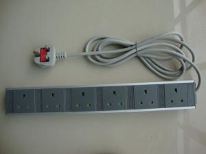 Wholesale 6 Receptacle European Power Strip , Multi Plug Extension Cord Power Bar from china suppliers