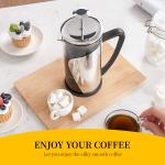 BPA Free Electric French Press Coffee Maker Stainless Steel ABS 2 Layer Filter