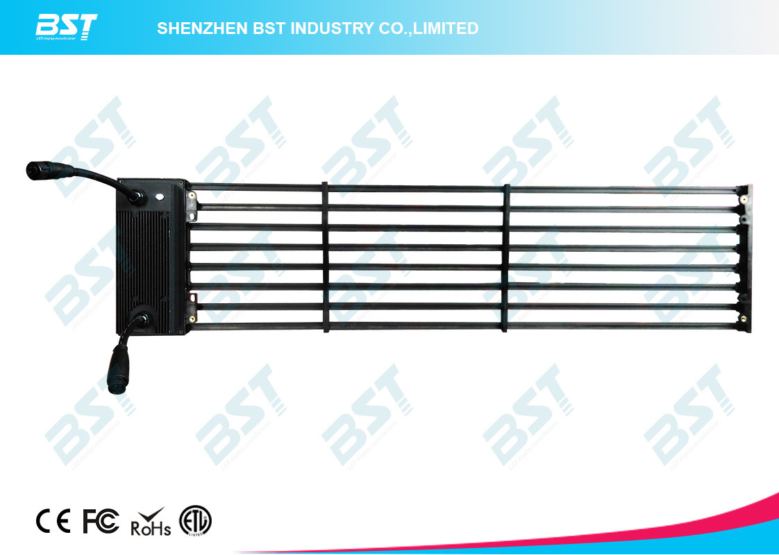 Transparent P31.25mm 1R1G1B LED mesh display with 7000nits , light weight