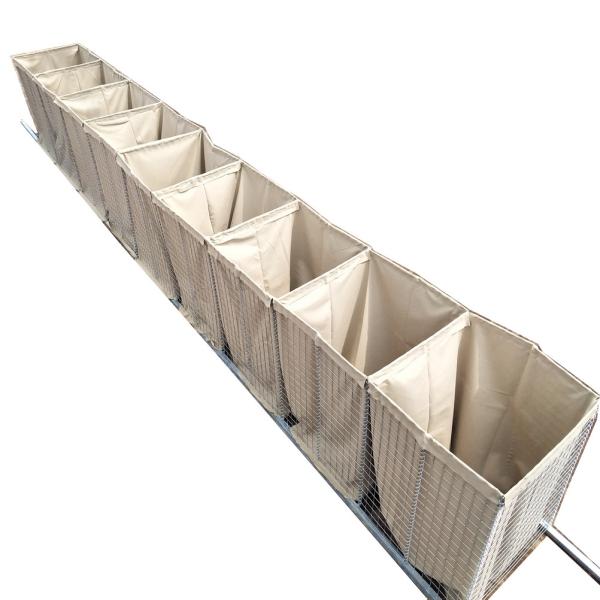 Military Barrier metal mesh bag stainless steel anti-explosion hesco bag for