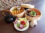 Eco Friendly Bamboo Steamer Basket Round Shape 10 Inch Bamboo Food Steamer