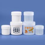 HDPE Collar Wide Mouth Empty Jar Container Canister for Candy Powder Storage