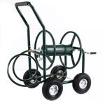 Four-wheel Stainless Steel Garden Water Hose Reel Cart for Smooth Watering